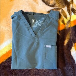 Figs moss Catarina one pocket scrub top